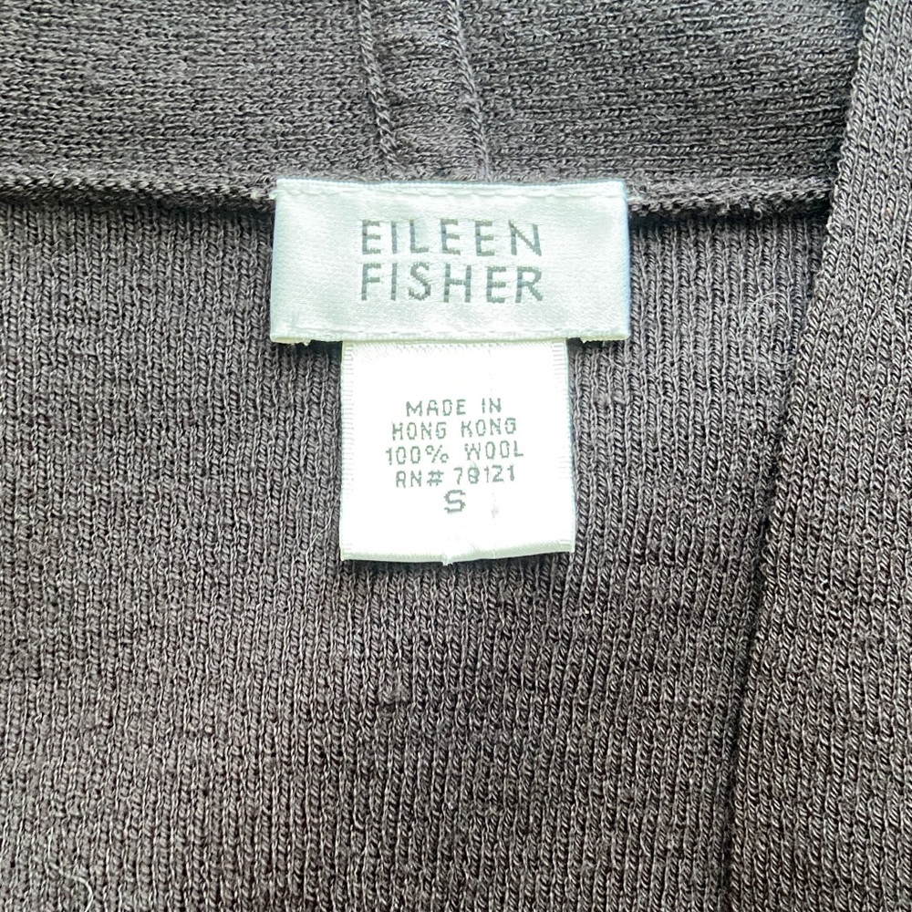 Eileen Fisher Dark Brown Wool Knit